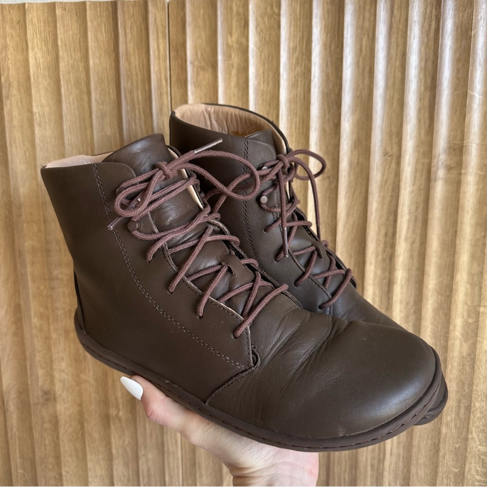 VIVO BAREFOOT Gobi Hi IV Brown High Top Boot Shoes